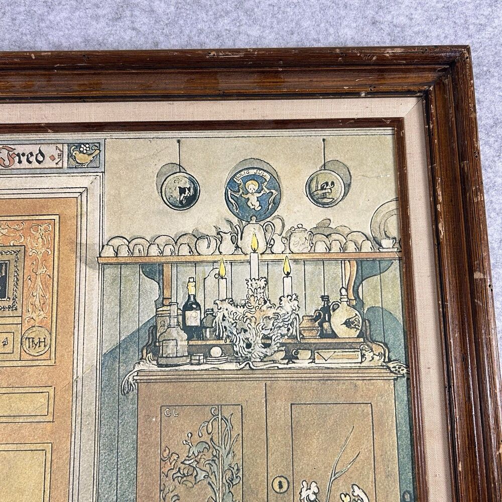 Guds Fred Between Christmas and New Year Carl Larsson Framed Print Reproduction - Picture 4 of 14